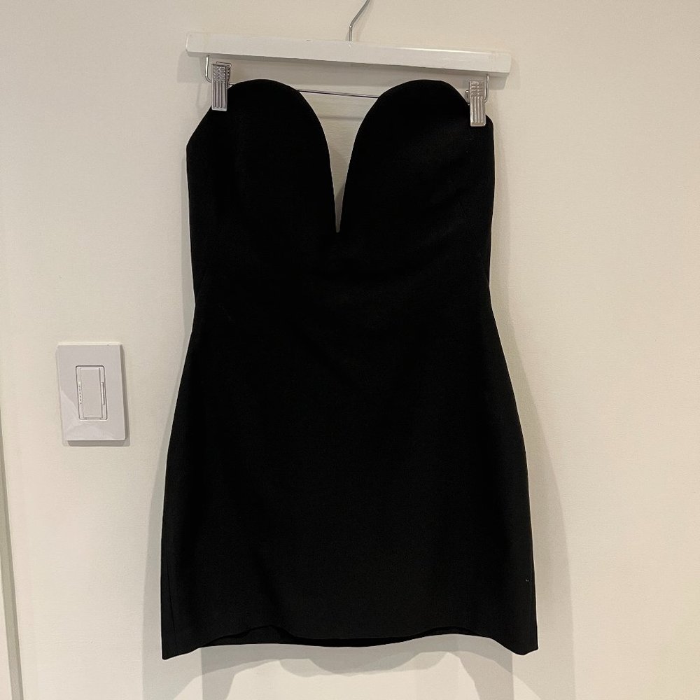 *NWT* Zara Limited Edition Black Sweetheart Mini Dress Small
